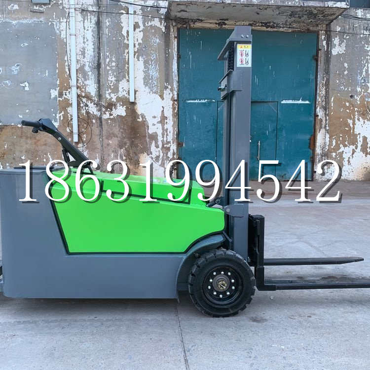 湾仔小型电动叉车1吨2吨步行站驾式电瓶堆高充电装卸车液压升降车铲车